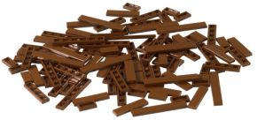 LEGO Bulk Bricks 10046 Brown Tiles (1x2, 1x4, 1x6)