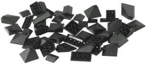 LEGO Bulk Bricks 10053 Black Roof Tiles 25 (2x2-2x4)