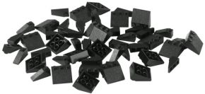 LEGO Bulk Bricks 10055 Black Roof Tiles 25 (1x3-3x3)