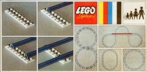 LEGO Samsonite 150 Straight Train Track