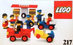 LEGO Samsonite 217 4 x 4 Corner Bricks