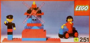LEGO Building Set with People 251 Windmill with miller and wife