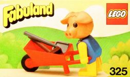 LEGO Fabuland 325 Percy Pig with his Barrow