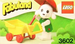 LEGO Fabuland 3602 Pram - Lisa Lamb Goes Walking