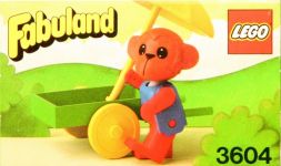 LEGO Fabuland 3604 Mark Monkey with his Fruit Stall
