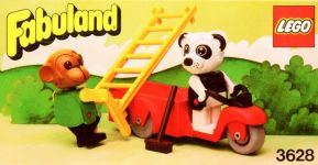 LEGO Fabuland 3628 Perry Panda and Chester Chimp