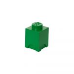 LEGO Gear 40011734 LEGO Aufbewahrungsbox, eine Noppe, dunkelgrün