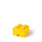 LEGO Gear 40051732 LEGO Aufbewahrungsbox mit Schublade mit 4 Noppen, gelb