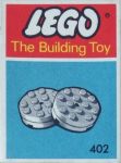 LEGO System 402 White Turntables (The Building Toy)