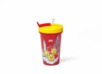 LEGO Gear 40441725 LEGO Becher mit Stroh Iconic Mädchen 500 ml