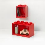 LEGO Gear 41171730 LEGO Wandregal Set, rot