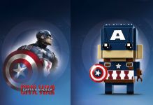LEGO BrickHeadz 41589 Captain America