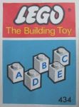 LEGO System 434 50 lettered bricks (The Building Toy)
