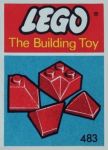 LEGO System 483 Angle, Valley and Corner Slopes, Red (The Building Toy)