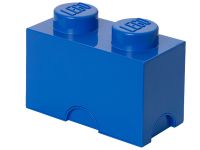 LEGO Gear 5003568 Blauer LEGO® Aufbewahrungsstein mit 2 Noppen