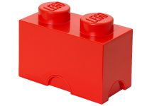 LEGO Gear 5003569 Roter LEGO® Aufbewahrungsstein mit 2 Noppen