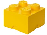 LEGO Gear 5003576 Gelber LEGO® Aufbewahrungsstein mit 4 Noppen