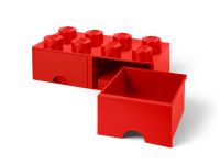 LEGO Gear 5006131 LEGO® Aufbewahrungsstein mit Schubfächern und 8 Noppen in Rot