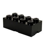 LEGO Gear 5005031 Schwarzer LEGO® Aufbewahrungsstein mit 8 Noppen