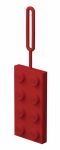 LEGO Gear 5005340 Roter LEGO® 2x4-Stein als Gepäckanhänger aus Silikon