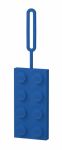 LEGO Gear 5005342 Blauer LEGO® 2x4-Stein als Gepäckanhänger aus Silikon