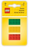 LEGO Gear 5005581 LEGO® Stein-Radiergummis im Dreierpack