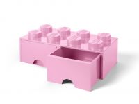 LEGO Gear 5006134 Aufbewahrungsstein mit 8 Noppen und Schubfächern