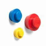 LEGO Gear 5005906 Wandhaken-Set in Rot, Blau und Gelb