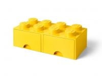 LEGO Gear 5006133 Stein mit 8 Noppen und Schubfächern in Gelb