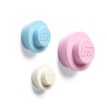 LEGO Gear 5006139 Wandhaken-Set in Weiß, Hellblau und Rosa