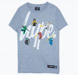 LEGO Gear 5006224 HYPE X LEGO® NINJAGO® T-Shirt für Kinder, grau