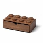 LEGO Gear 5007116 Schubkasten mit 8 Noppen aus dunklem Eichenholz