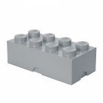 LEGO Gear 5007268 Aufbewahrungsstein mit 8 Noppen in Steingrau