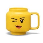 LEGO Gear 5007876 Keramikbecher mit zwinkerndem Mädchengesicht