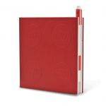 LEGO Gear 5009064 Verschließbares Notizbuch mit Gelschreiber in Rot