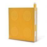 LEGO Gear 5009065 Verschließbares Notizbuch mit Gelschreiber in Gelb