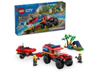 LEGO City 60412 Feuerwehrgeländewagen mit Rettungsboot