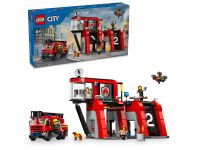 LEGO City 60414 Feuerwehrstation mit Drehleiterfahrzeug