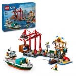 LEGO City 60422 Hafen mit Frachtschiff
