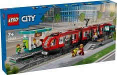 LEGO City 60423 Straßenbahn mit Haltestelle