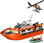 LEGO City 60504 Rettungsboot der Küstenwache mit Hubschrauber
