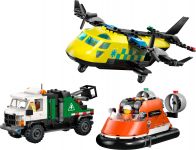 LEGO City 60505 Kombinationsset mit Flugzeug, Wartungsfahrzeug und Luftkissenboot