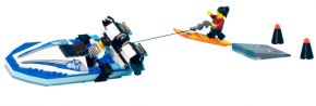 LEGO Island Xtreme Stunts 6737 Motorboot mit Wakeboard