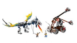 LEGO Vikings 7021 Gepanzerter Drache Ofnir gegen Doppelkat