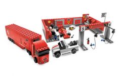 LEGO Racers 8155 Tiny Turbo Ferrari F1 Tankstopp