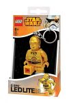 LEGO Gear 90025 STAR WARS Mini-LED-Taschenlampe mit Schlüsselanhänger C3PO