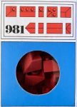 LEGO System 981 34 sloping profile bricks, including profile peak bricks, Red