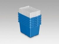 LEGO Education 9840 LEGO® Große Aufbewahrungsboxen (blau, 6er Set)