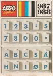 LEGO System 988 Alphabet Bricks