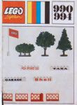 LEGO Universal Building Set 990 Trees and Signs (1971 version with granulated trees and 4 bricks)